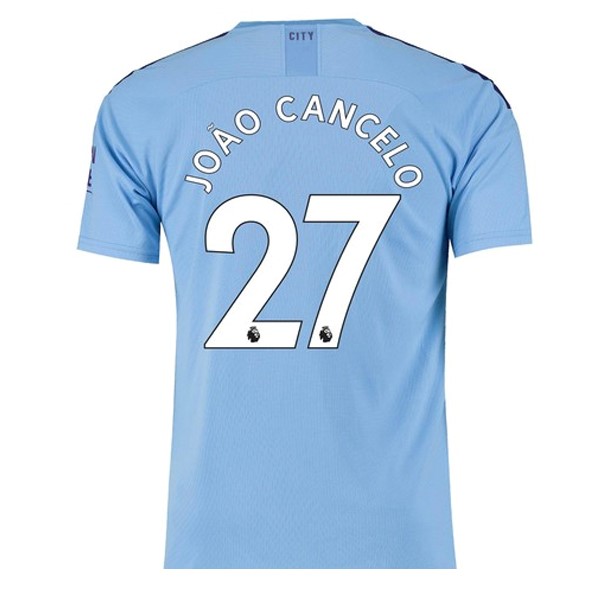 Trikot Manchester City NO.27 Cancelo Heim 2019-20 Blau Fussballtrikots Günstig
